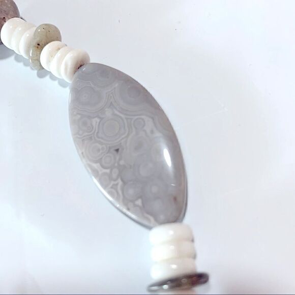 Crazy Lace Agate Necklace Approx 18” (20 Crazy Lace Stones) Gorgeous - Picture 6 of 12
